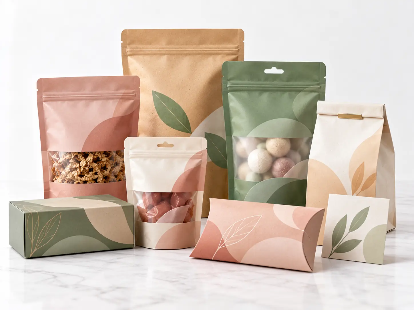 Custom retail and promotional packaging in multiple pouch and branded pack formats
