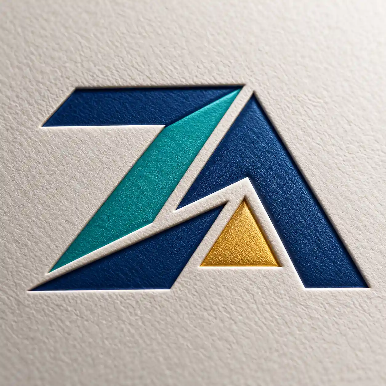 Embossed logo detail on premium flexible packaging surface